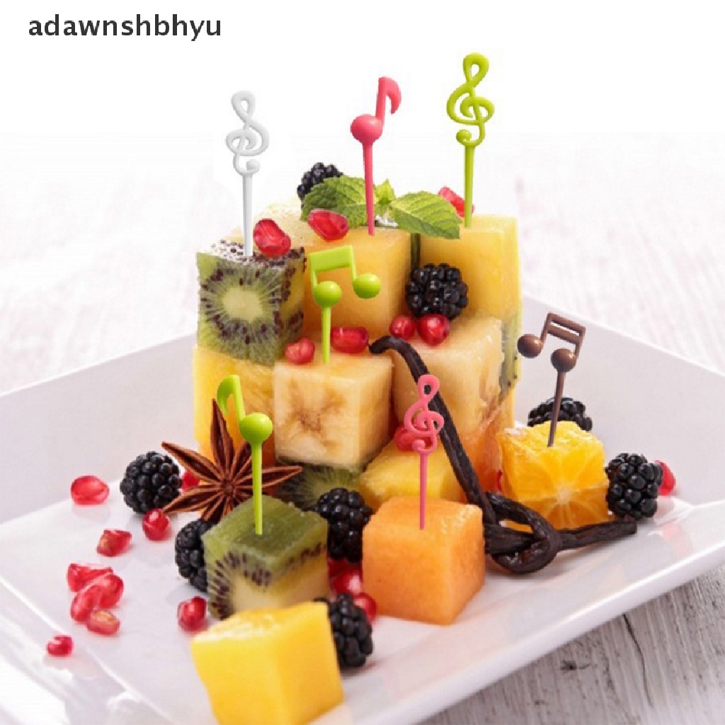 Adawnshbhyu 1Set Garpu Buah Hewan Mini Kartun Anak Snack Food Fruit Pick Tusuk Gigi ID