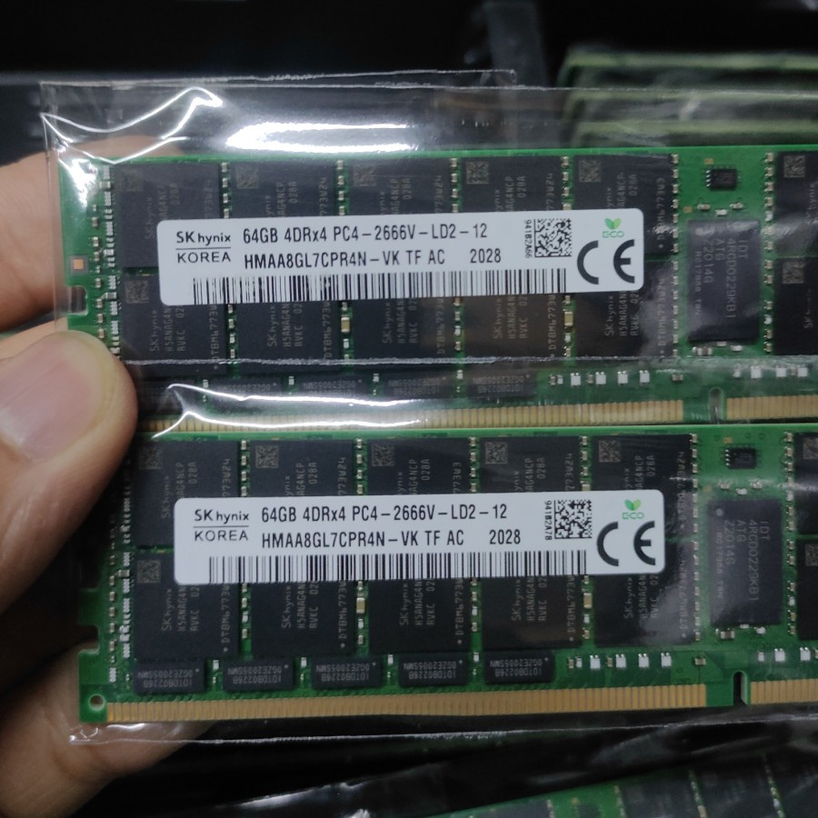 memory Ram server DDR4 64Gb pc4-2666V Ecc register SAMSUNG/SKYNIX XEON khusus buat pc server Xeon