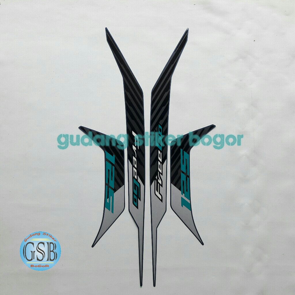 striping stiker motor yamaha freego 2022 biru doff