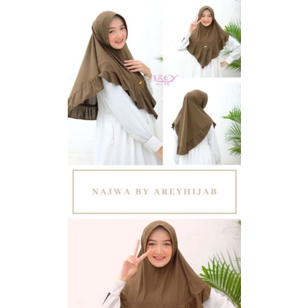 Hijab instan Jersey NAJWA Ori Arey