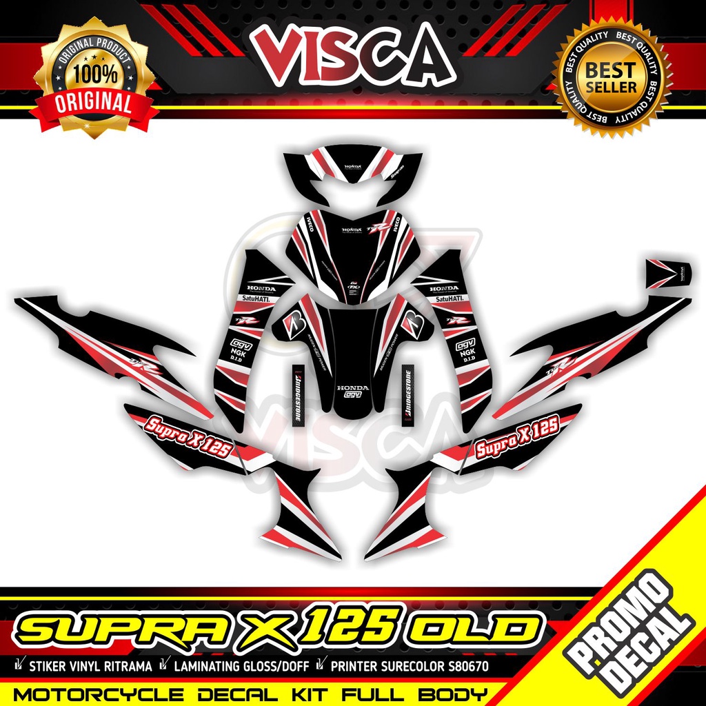 Stiker Supra X 125 Modif Keren Stiker Motor Supra X 125 Striping Supra X 125 Variasi Stiker Decal Su