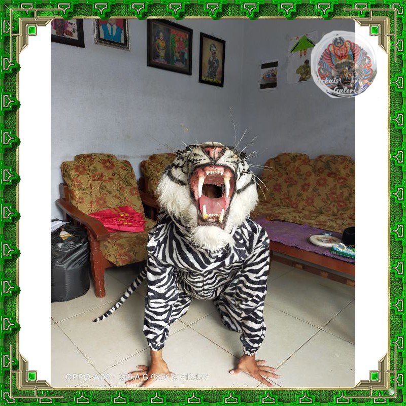 kostum macan / topeng macan / macanan