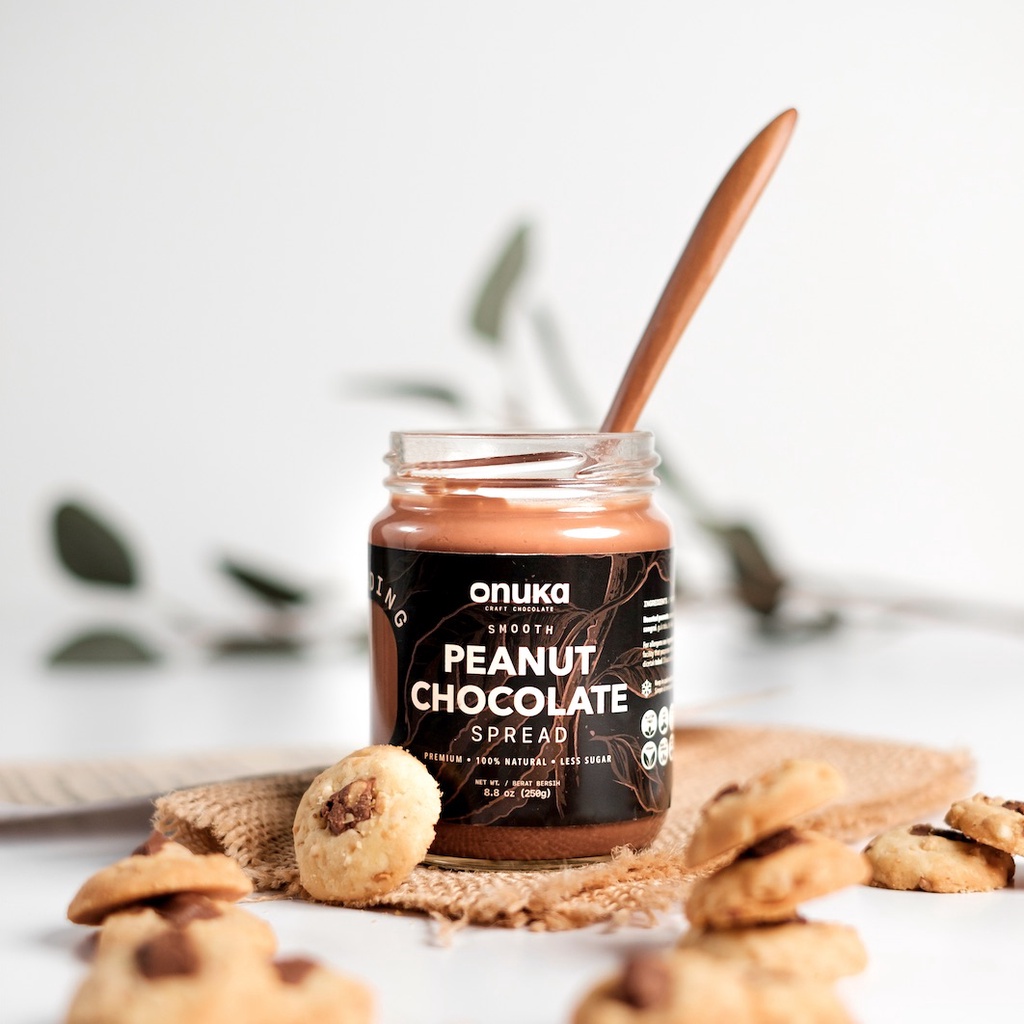 

Onuka Peanut Chocolate Spread / Selai Kacang Tanah Coklat Asli Rendah Gula