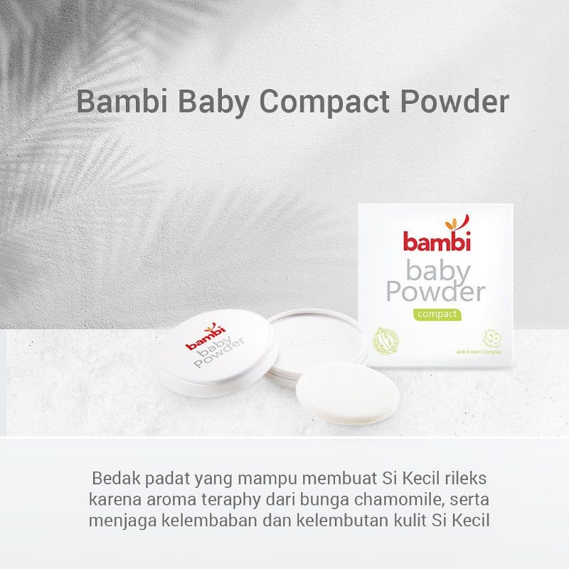 Bambi Baby Compact Powder 40gr | Kulit Normal - Sensitif