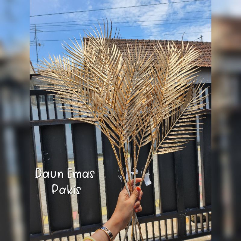 Golden Leaves / Daun emas Dekorasi daun buket