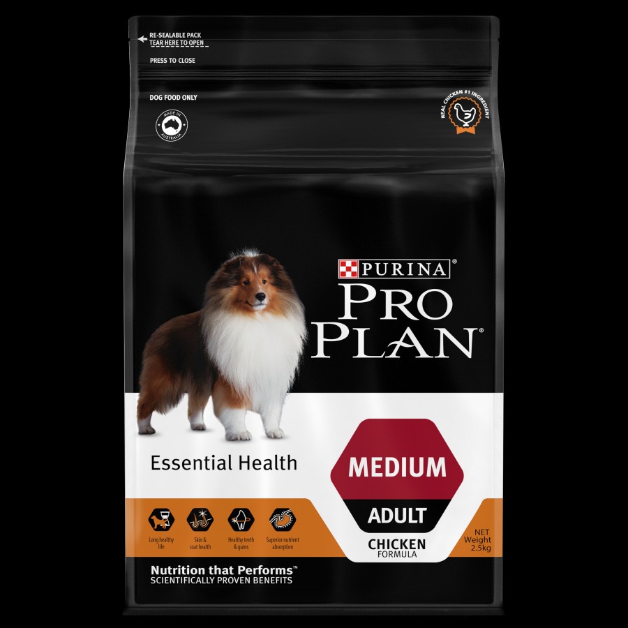 pro plan proplan medium adult dog optilife 2,5kg makanan anjing 2,5 kg