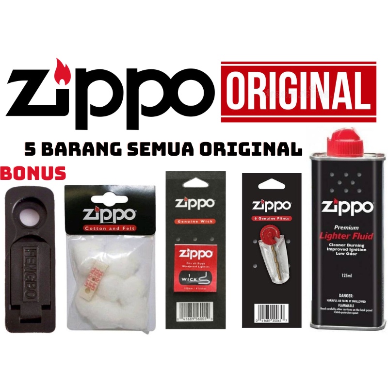 All Zippo Original - Paket Lengkap Aksesoris Korek Api Zippo Original / Lighter Zippo Original