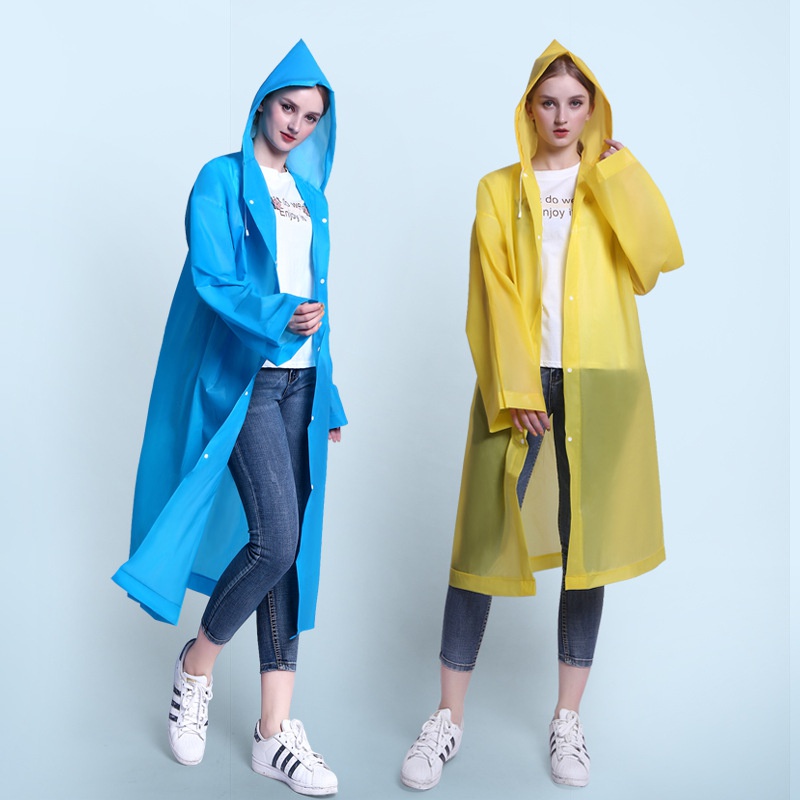 Jas hujan raincoat fashionable jubah outdor terusan yang bagus dan tebal eva pria wanita remaja plastik jumbo transparan bening ponco lucu lipat murah meriah