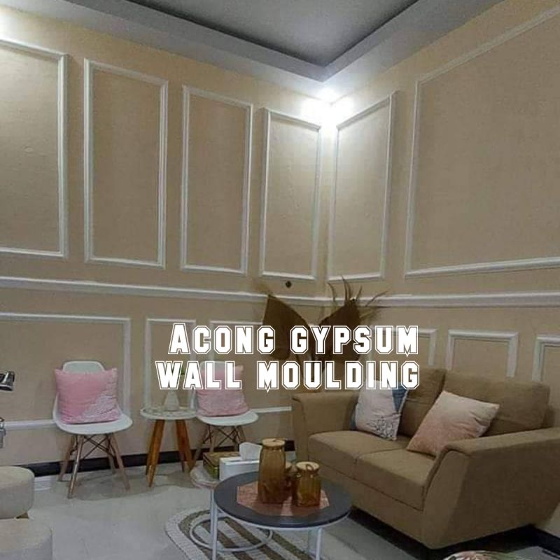 Acong gypsum wall moulding hiasan dinding ornamen