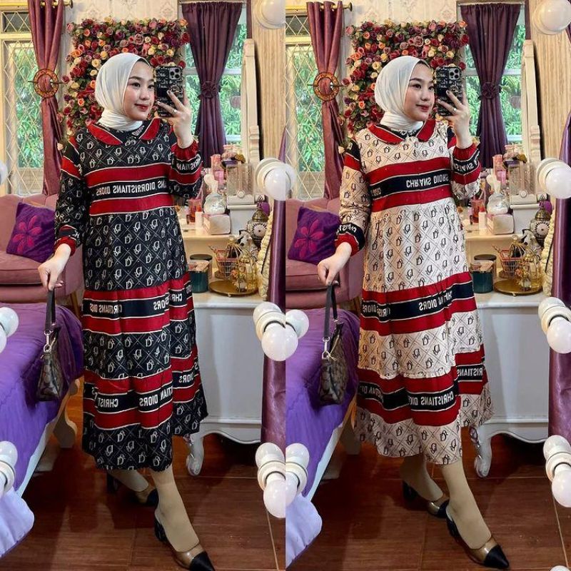 TERMURAH MIDIDRESS RAYON DIORS // GAMIS WANITA MUSLIMAH