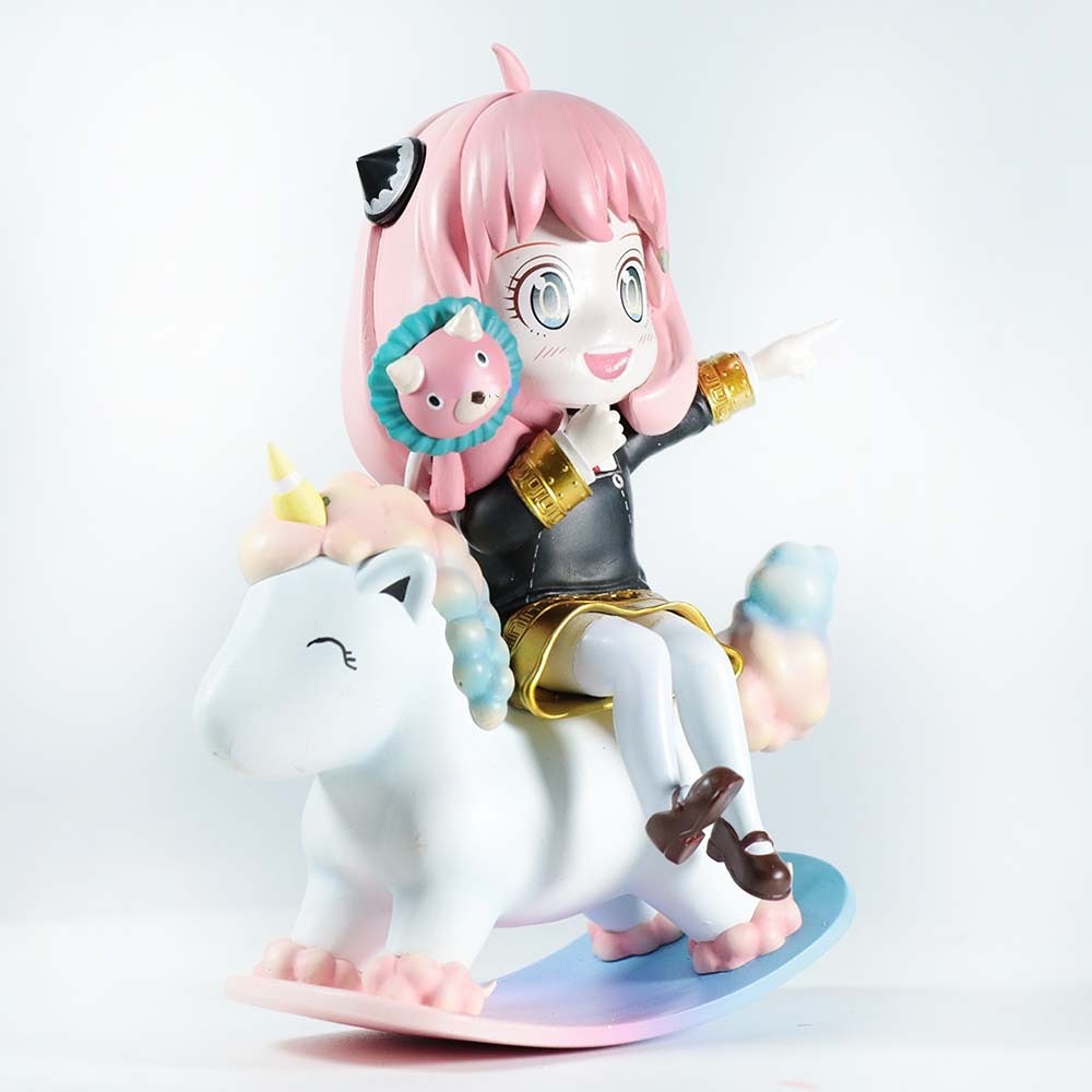 15 cm SPY X FAMILY Anime Figure Kuda Ayam Anya Forger Action Figure Kuda Goyang Anya Patung Koleksi Model Mainan Boneka