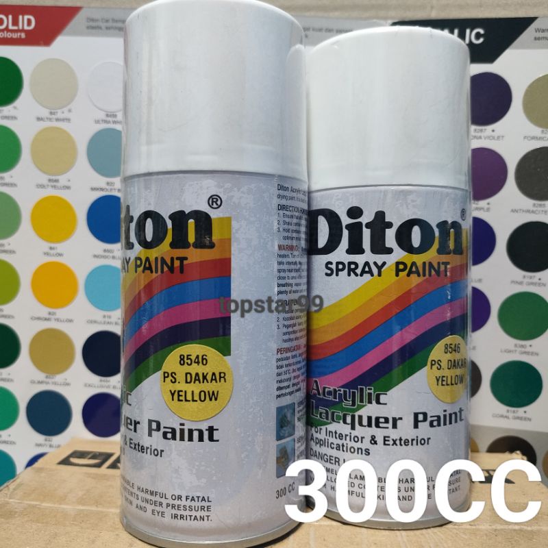 Pilok Pilox Cat Semprot Diton PS Dakar Yellow 8546 Kuning Muda Glossy 300cc Spray Paint