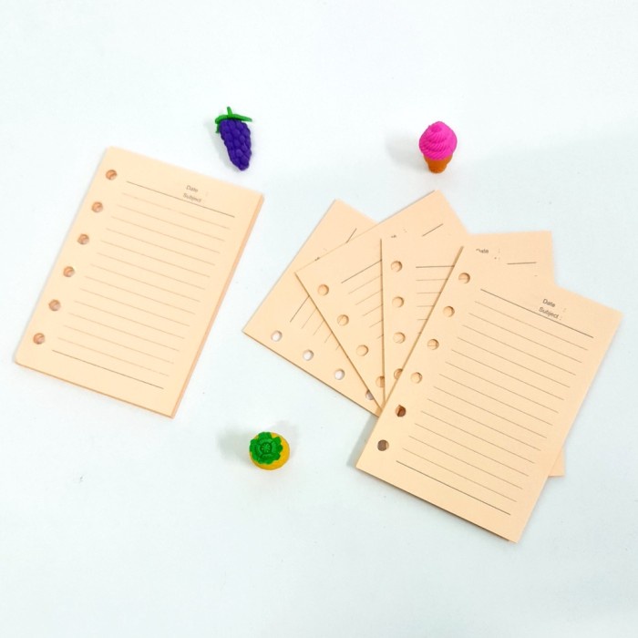 

PRO Loose Leaf GASTA 6R90K-50 Warna 80gr/Kertas Binder - Peach