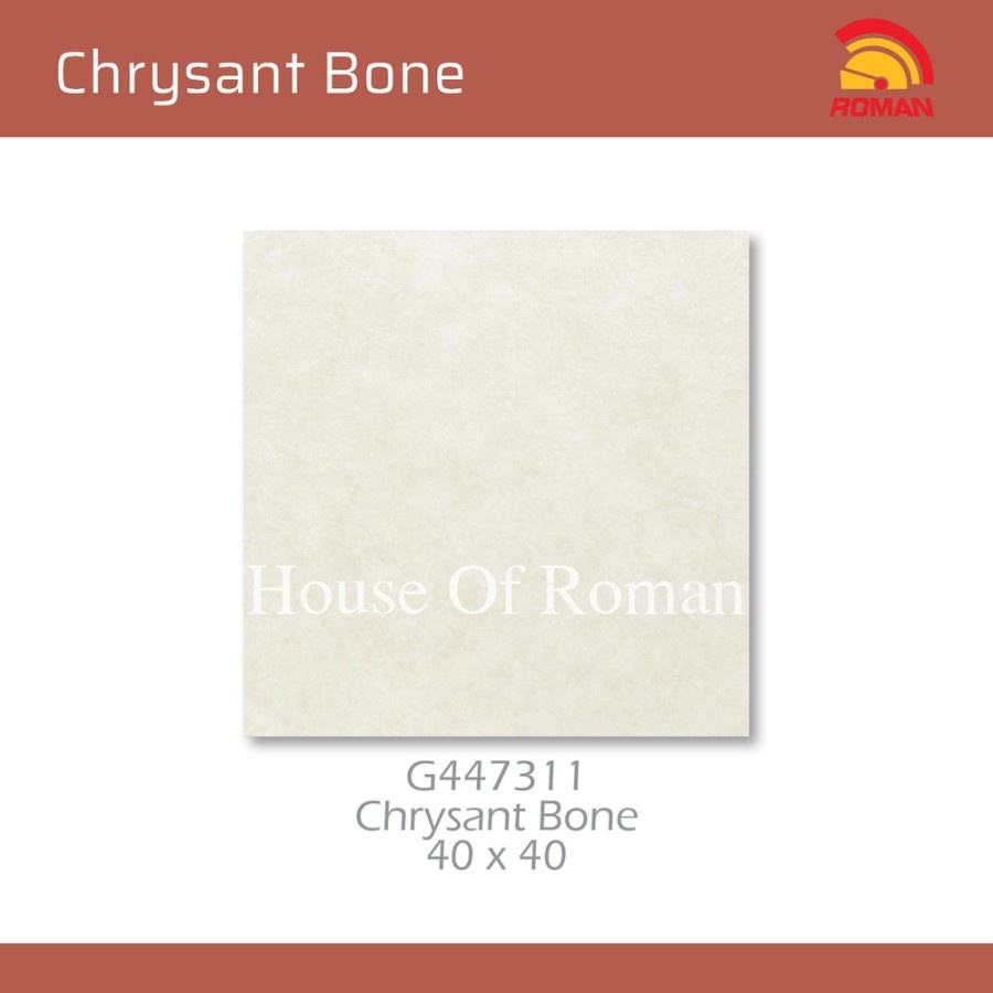 ROMAN KERAMIK CHRYSANT BONE 40X40 G447311 (ROMAN HOUSE OF ROMAN)