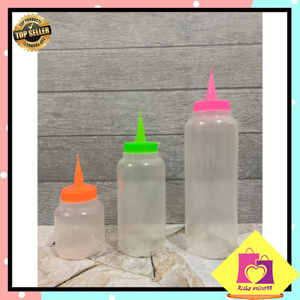 Rizkyonline88 Botol kecap warna gogo ukuran 150ml GOGO 002