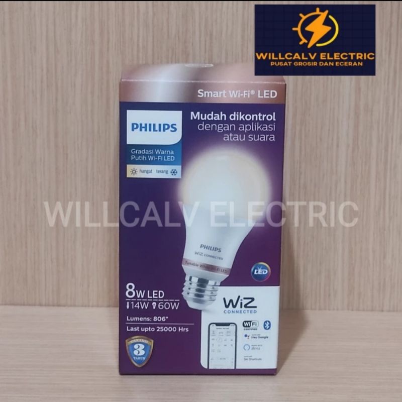 LAMPU PHILIPS SMART LED WI-FI 8W 8 WATT BLE with BLUETOOTH PUTIH KUNING