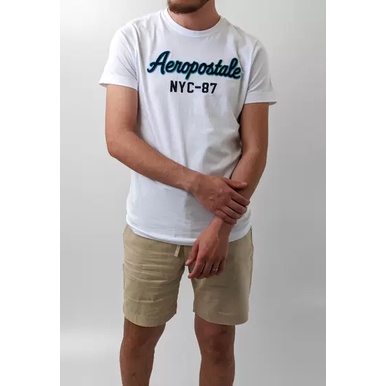 Aeropostale NYC-87 Logo Graphic Tee T-Shirt Original Kaos tshirt