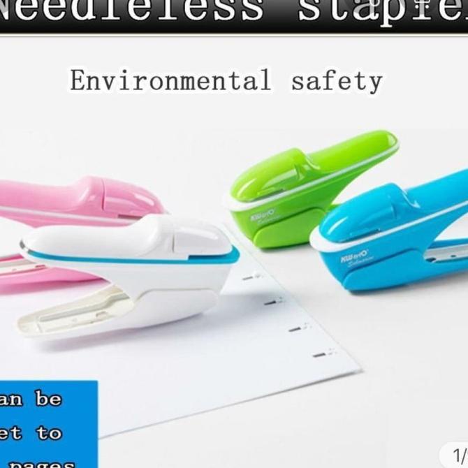

Stapler Tanpa Isi, GO GREEN, made in Taiwan, 5299. 4 WARNA