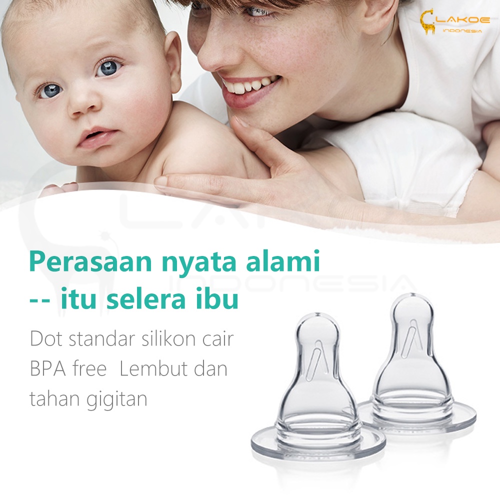 Nipple slim neck dot bayi silikon