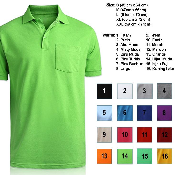 Chekout Kaos kerah Polo shirt motif Kantong Saku pria, bahan Lacoste Pique
