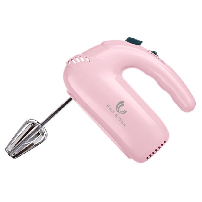 Hand Mixer 5 Kecepatan - HAN RIVER HRDDQ-008 - Macaroon Pink