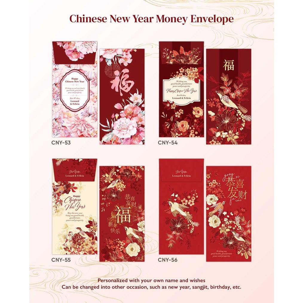 

Angpao Imlek Custom Nama / 2023 Chinese New Year Hongbao / Angpau Sincia Amplop Kondangan