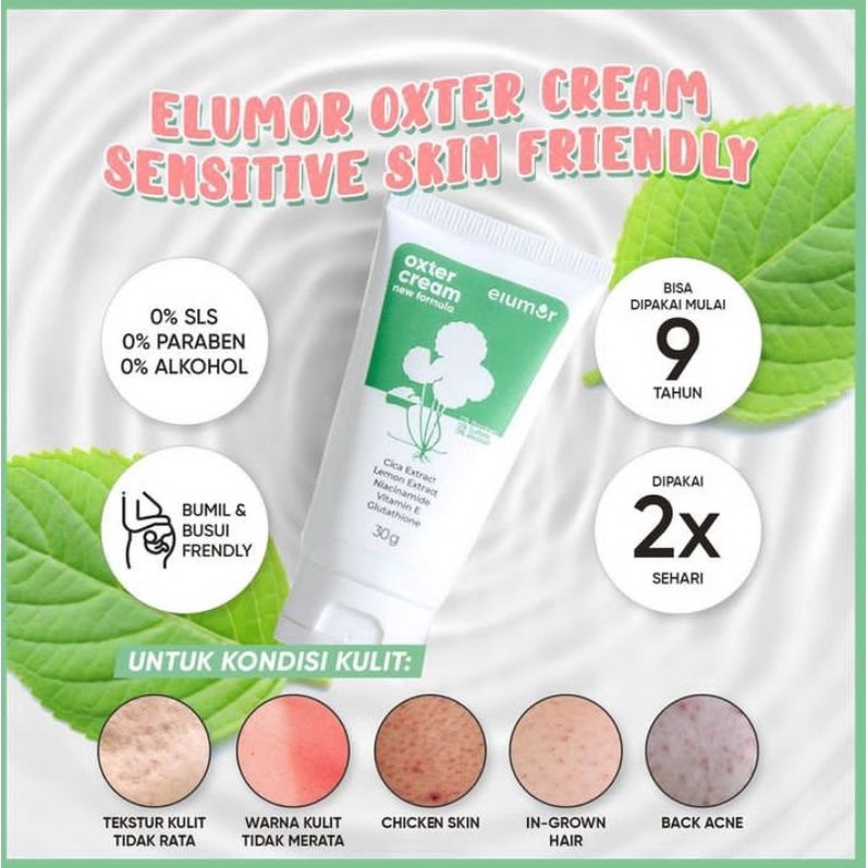 Elumor Oxter Cream New Formula BPOM Original| Cream Pemutih Kulit Ketiak