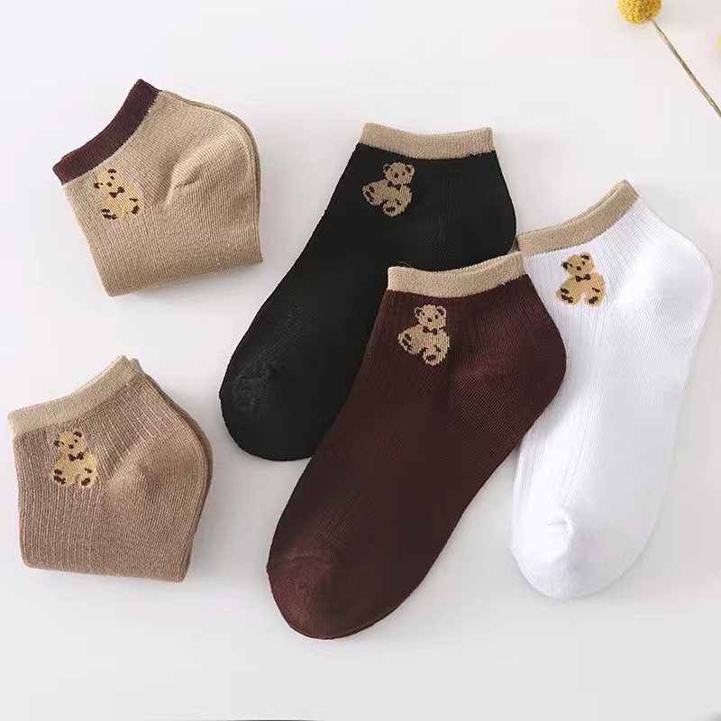 Kaos kaki wanita TEddy bear Import / Kaos kaki semata kaki wanita 100% import