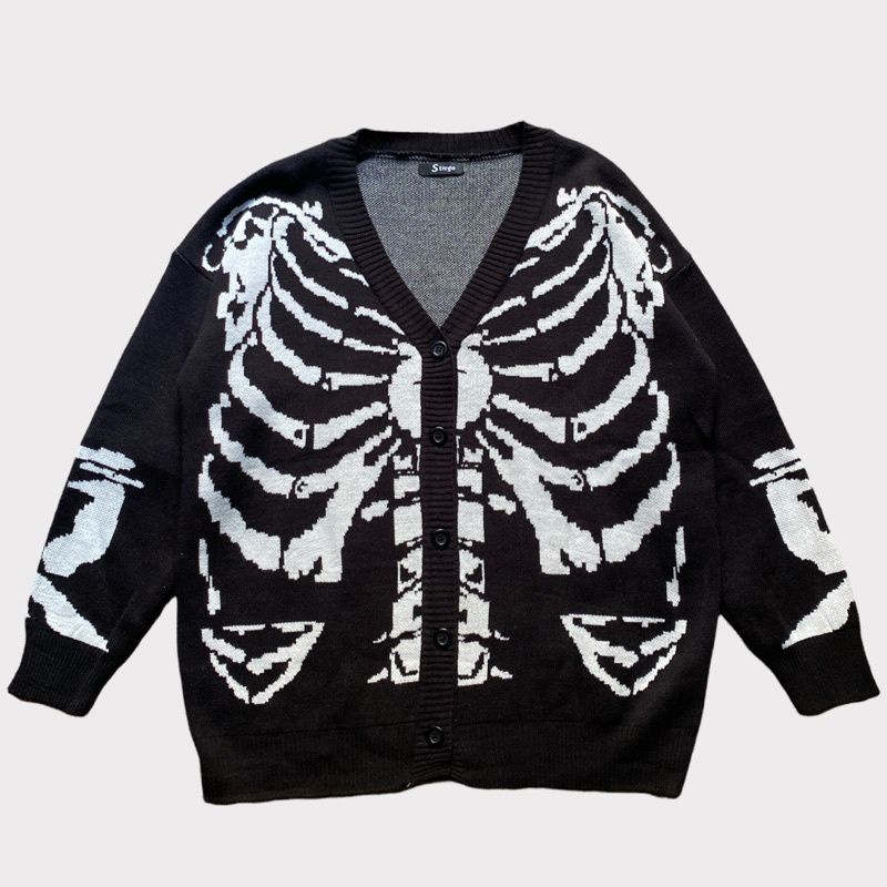 Skeleton Knit Cardigan