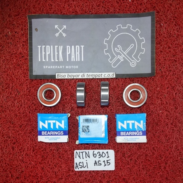 NTN/Laher 6301 As Ninja/Laher Roda Belakang Fizr Jupiter Z Jupiter Mx Vega Zr Vega R New Supra/Laher