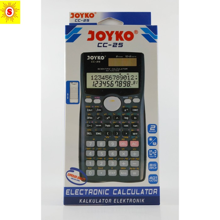 

BOOM SALE CALCULATOR JOYKO CC-25 SCIENTIFIC KALKULATOR 401 FUNCTIONS CC25