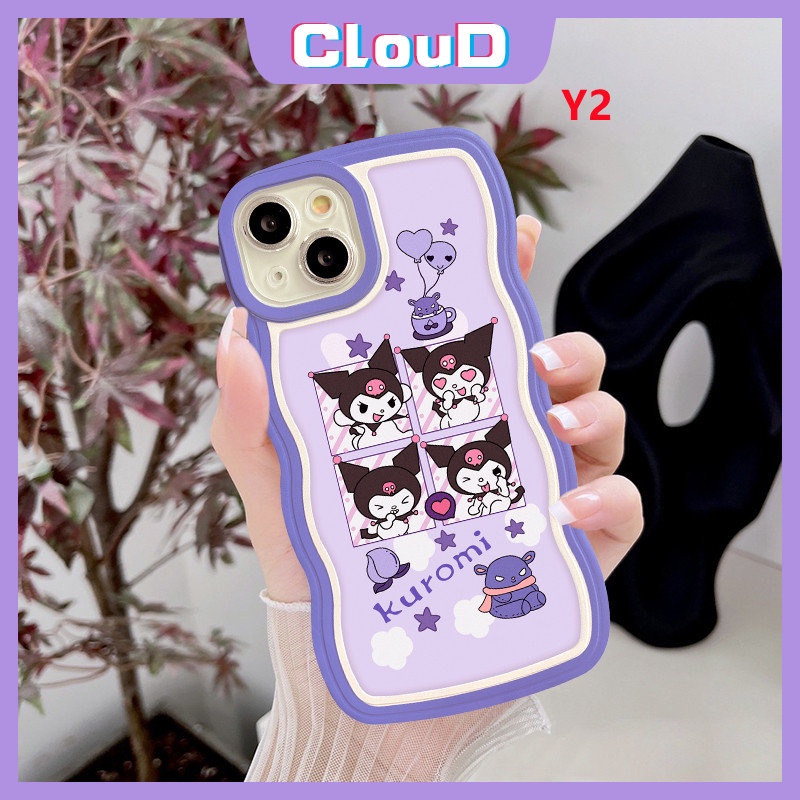 Lembut Tpu Kartun Wavy Edge Case Realme C35 C15 C25 9pro+8i C21Y C12 C25s C11 C30 C33 C3 7 7i 10 5 6i 5i 8 8pro 9 9i C1 C20 C20A C25Y C11 2021 C20A Astronot Lucu Kuromi Belakang Sarung