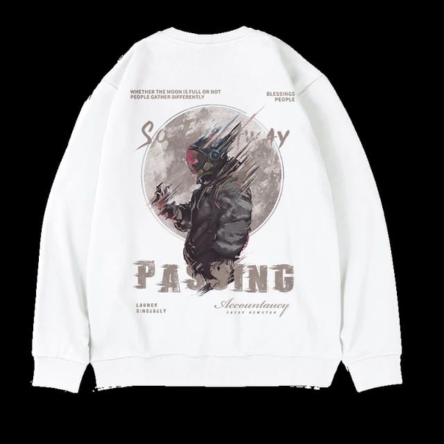 Sweater Basic Crewneck PASSING Pria Wanita Bahan Fleece Tebal Ukuran S M L XL XXL XXXL