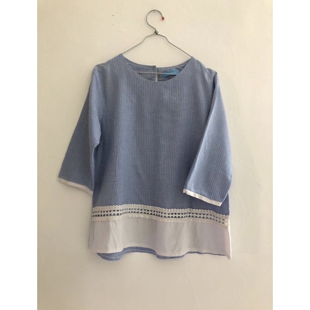 Preloved Pribadi Blue Blouse by Twinkle