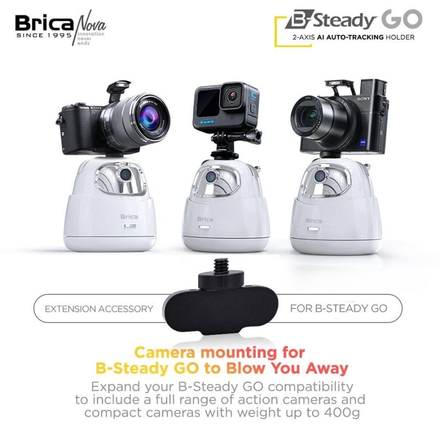 Brica B-Steady GO 2-Axis AI Auto-Tracking Holder / BSteady GO