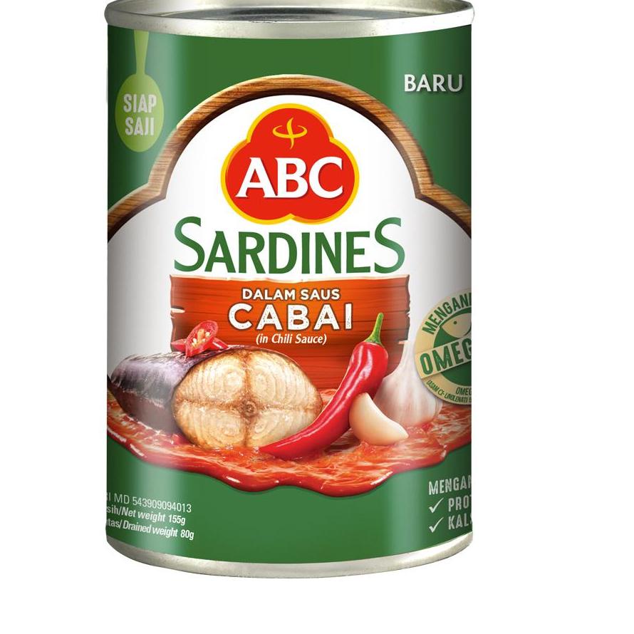 

ブ ABC Sarden Saus Cabai 155 gr - Multipack 6 pcs ㅴ