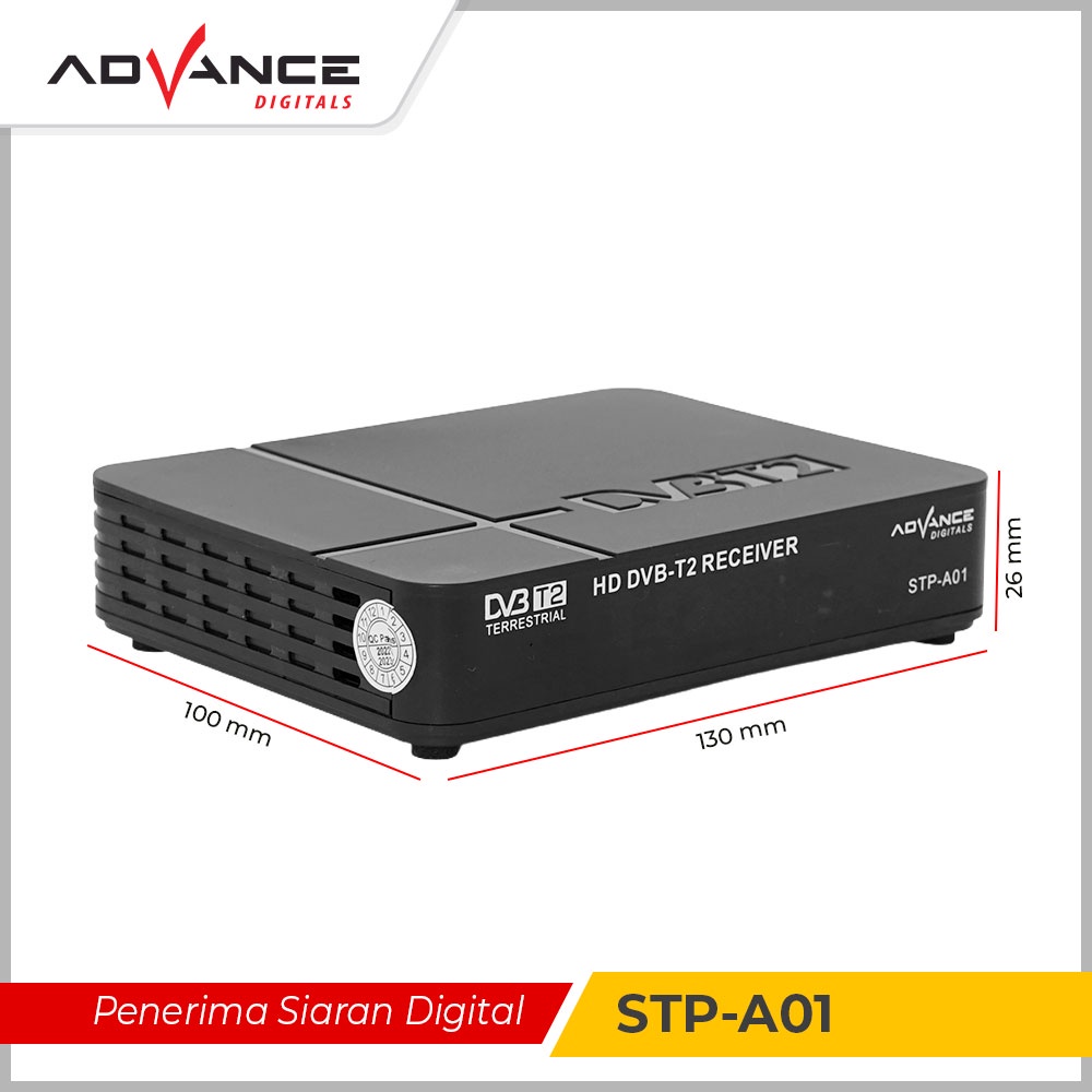 Advance NEW HD set top box STB02 Penerima Siaran TV Digital Garansi 1 Tahun