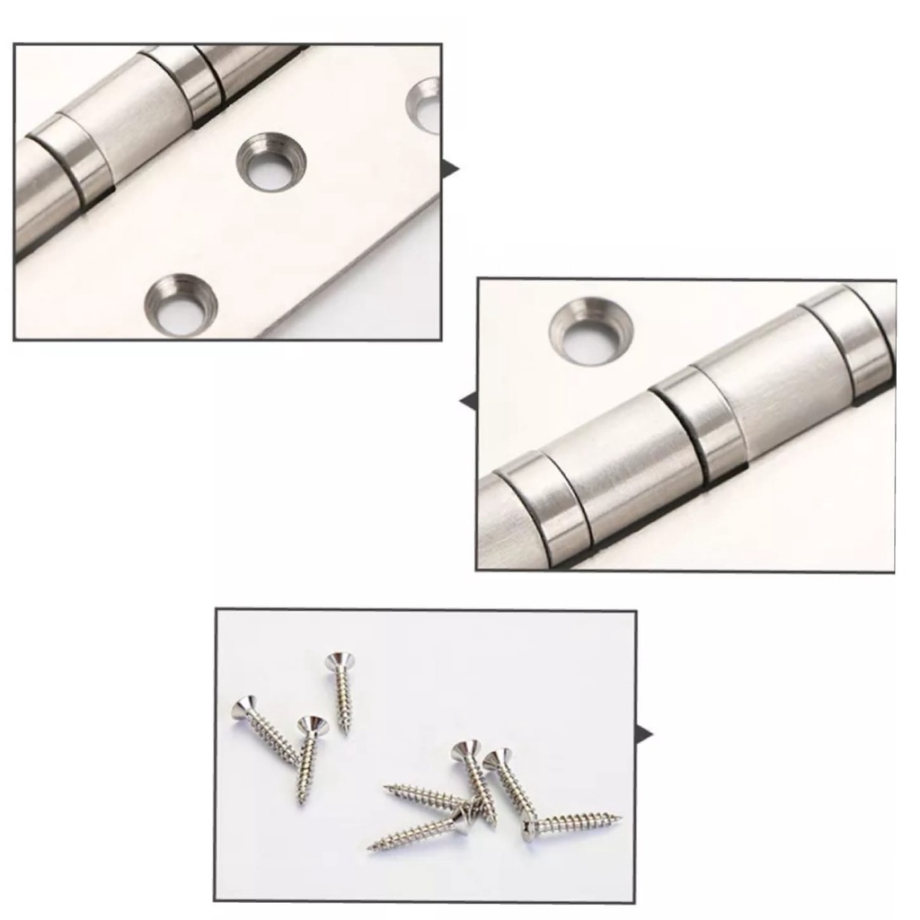 Engsel Jendela Pintu 3 inch Stainless 304 Engsel Kupu Kupu Pintu HD Stainless Steel Window Door Hinge Hinges 3&quot;