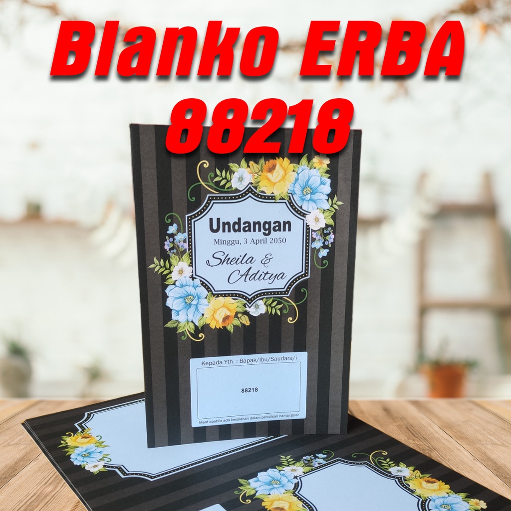 Jual ERBA 88218 Blangko Undangan | Shopee Indonesia