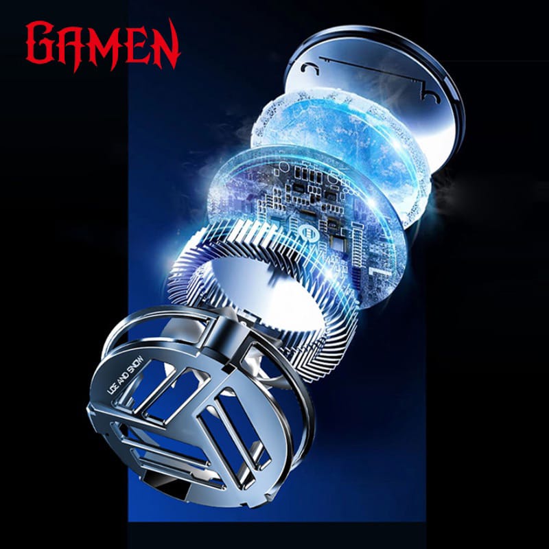 B_    GAMEN Gaming Fancooler Radiator Coolingfan Smartphone Siberia II Black