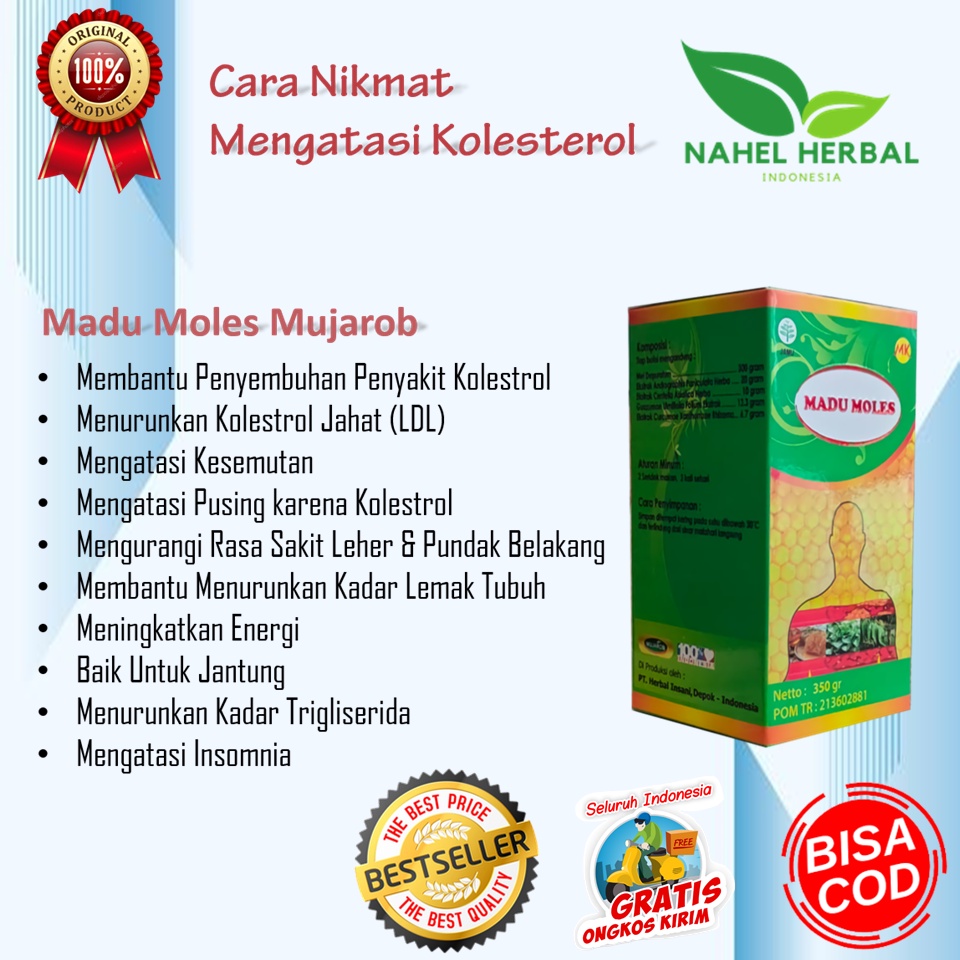 Obat Kolesterol Cina Herbal Jsr Bpom - Madu Kolestrol Mujarob - Jamu Asam Urat Nyeri Sendi Paling Am
