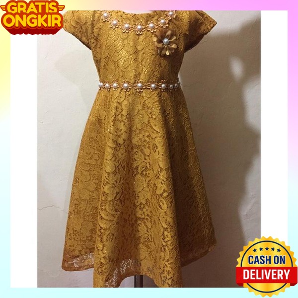 Drese Ansk Ulang Tahun Drees Kits Casual Dress Balita Natal Dtess Anak Perempuan Dres Aanak Kekinian