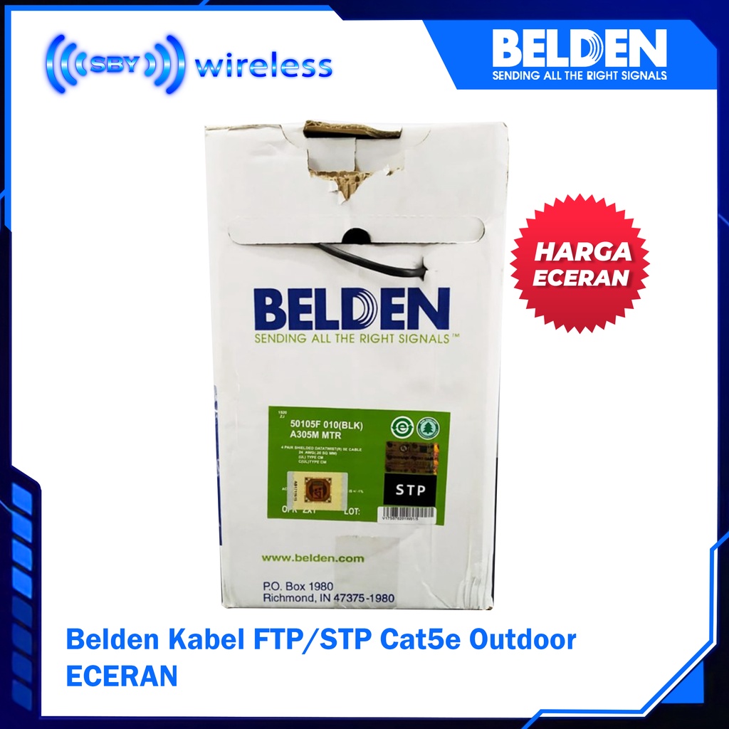 Kabel FTP Cat5e Belden USA ORIGINAL Outdoor STP ( F/UTP ) Cat5e ECERAN