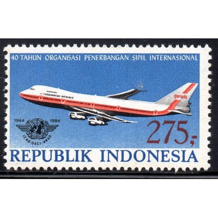 

✨NEW✨ - Prangko/Perangko INDONESIA 1984 I-310 40TH ICAO - MINT