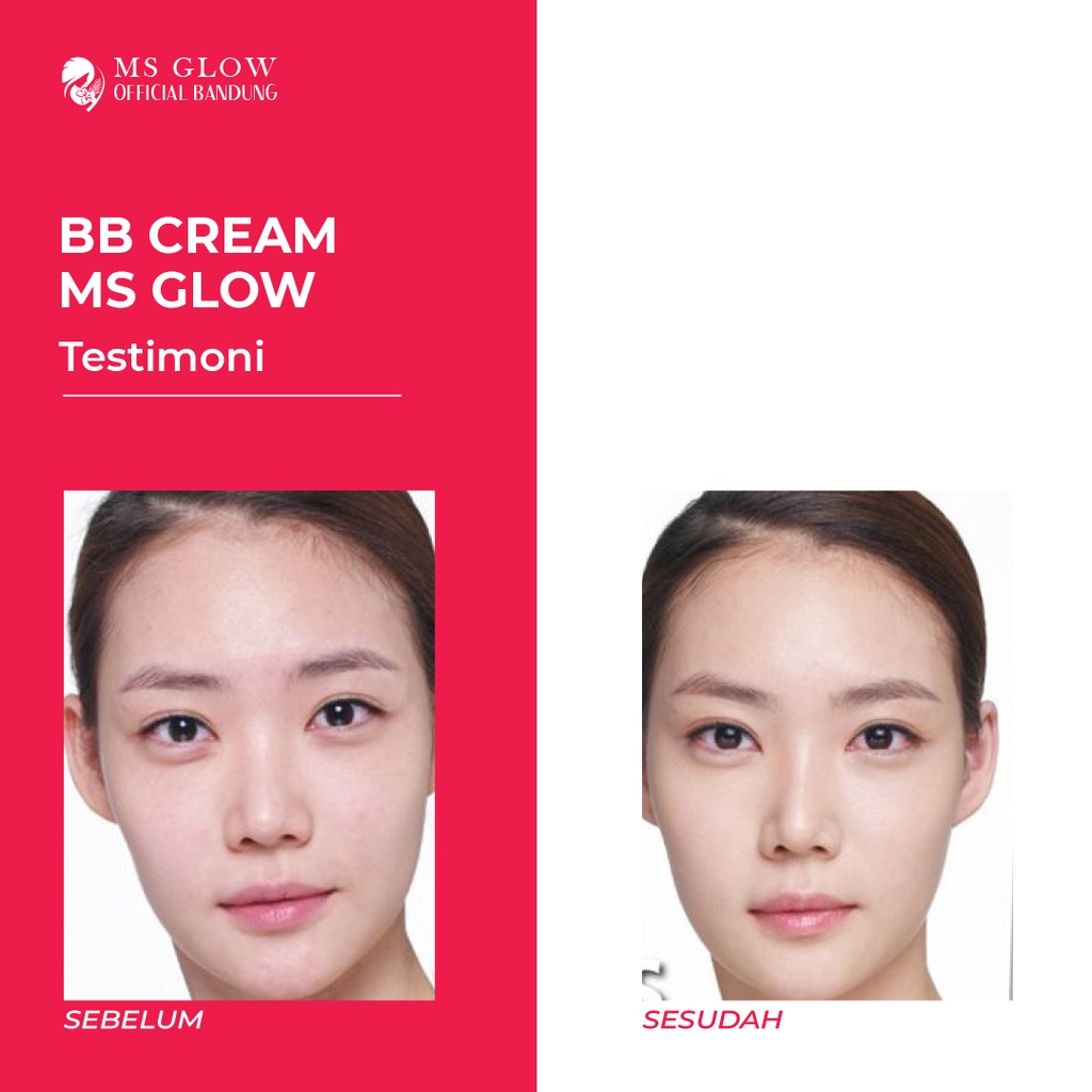 MS Glow Original BB Cream Daily Whitening/Acne SPF 30 PA++ Krim Siang Termurah Kualitas Premium