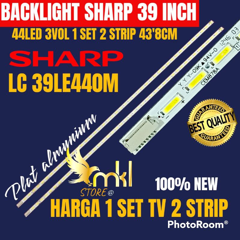 BACKLIGHT TV LED SHARP 39 INCH LC 39LE 440M BACKLIGHT TV LED 39 INCH