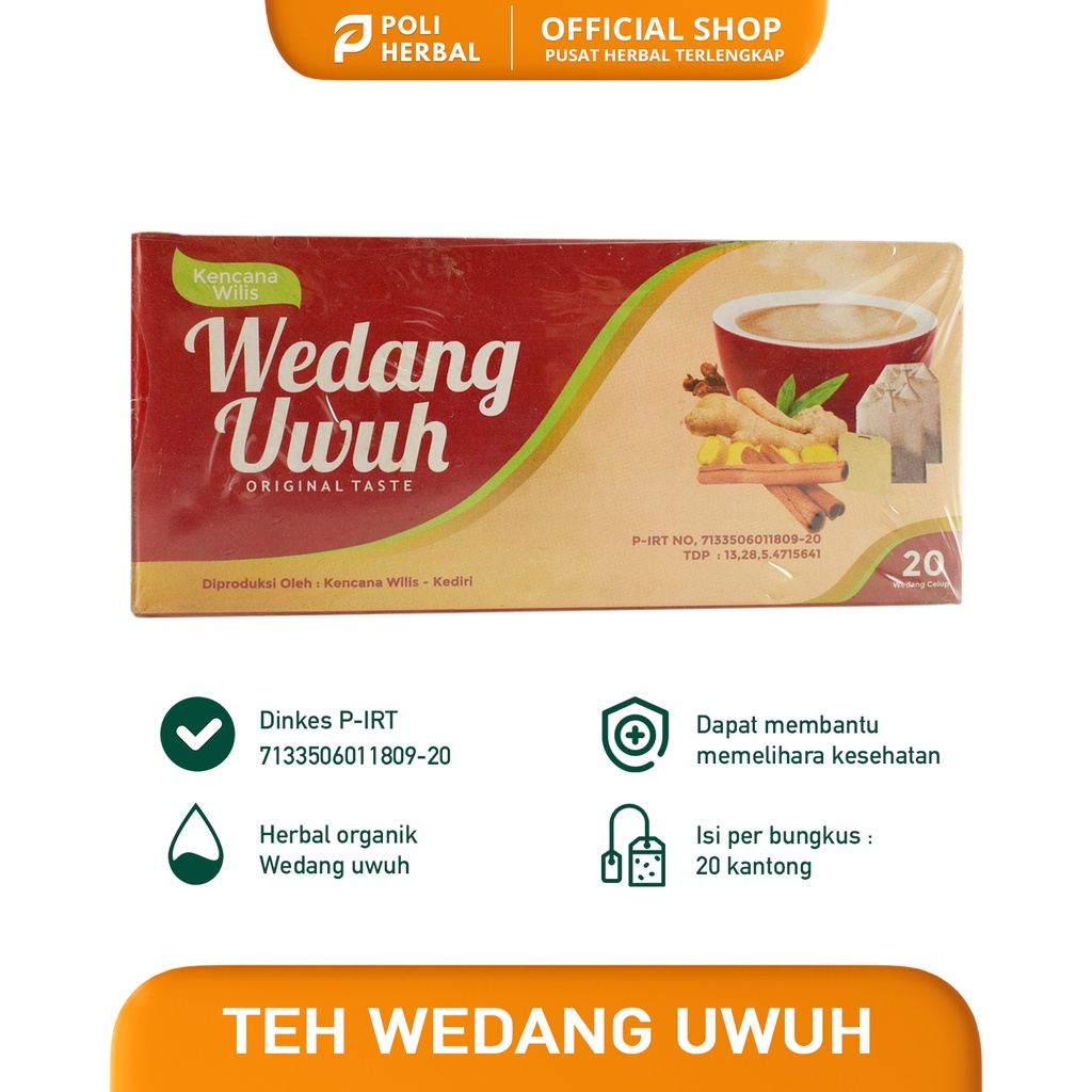 

Teh Celup Wedang Uwuh 1 box isi 20 sachet ORIGINAL Teh Herbal Buat Daya Tahan Tubuh