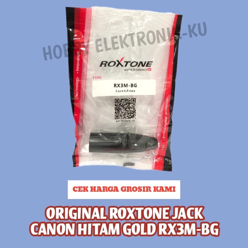 JACK CANON ROXTONE HITAM GOLD RX3M-BG ORG