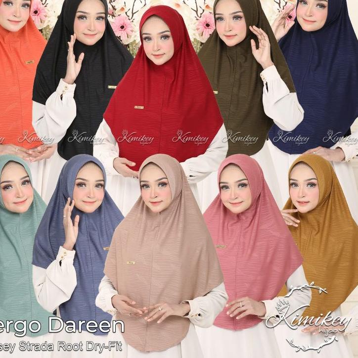 133 BERGO DAREEN ORI KIMIKEY HIJAB • JILBAB INSTAN PREMIUM