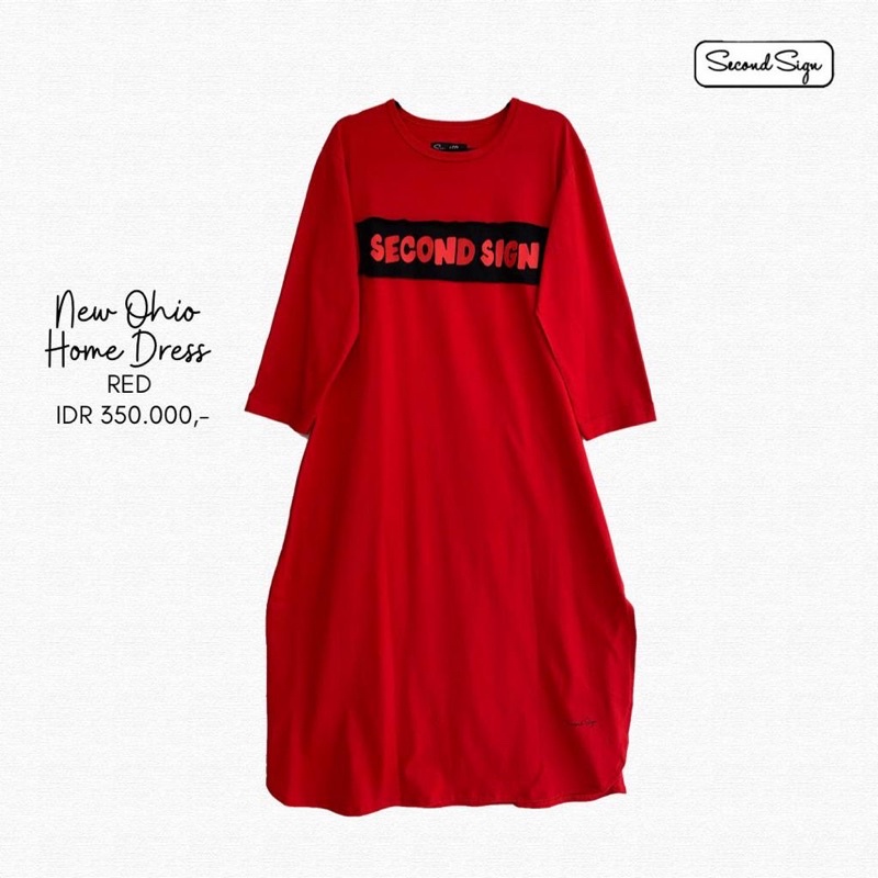 [ SALE ] OHIO HOME DRESS BLACK-MINT BY SECOND SIGN/DRESS PREMIUM/DRESS CANTIK/DRESS WANITA MUSLIM/DR